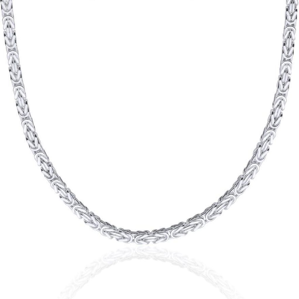 4,2 mm Königskette in Vierkant-Form aus Sterlingsilber von Produktbild 