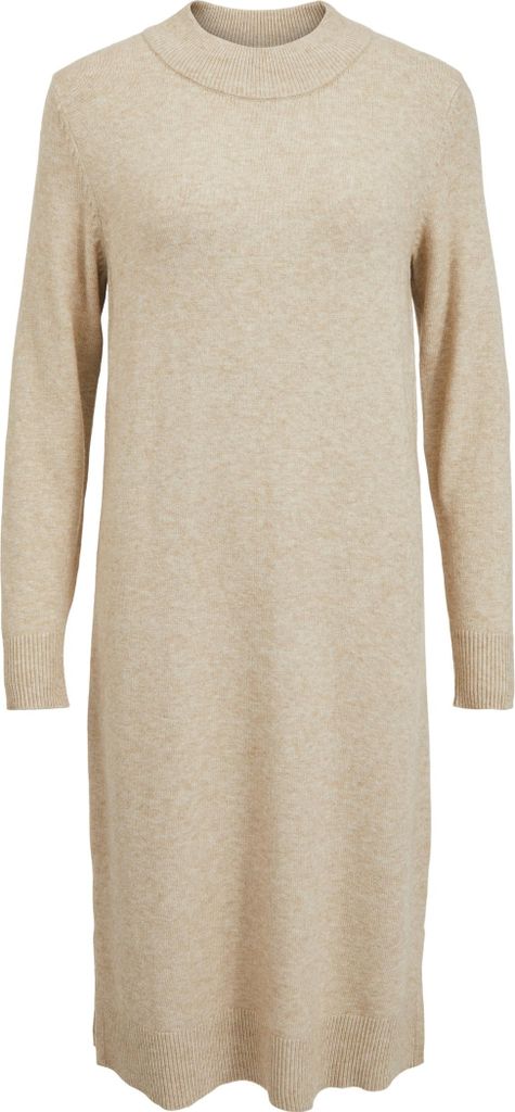 VILA Langarm Midi Strickkleid Loose Fit Pullover Dress Shirt Knielang VIRIL Größe: S