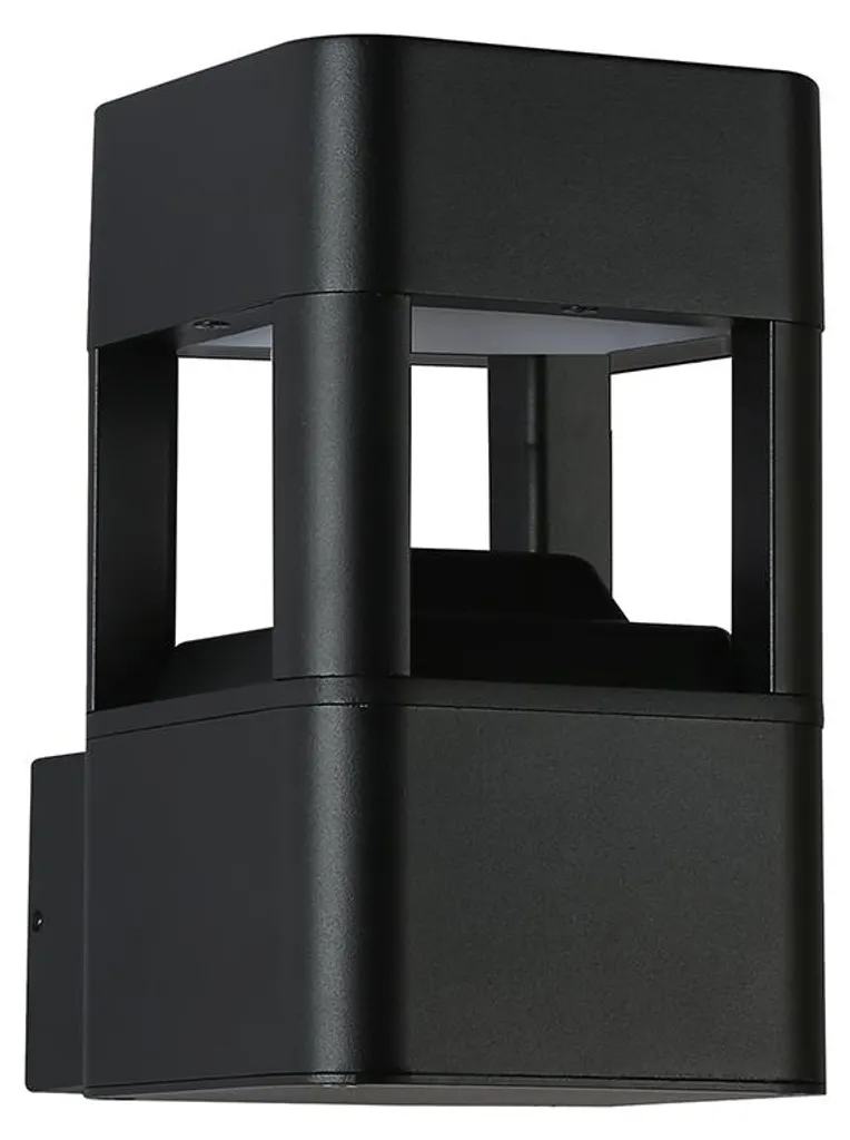 Applique LED IP54 Foleda noir métal 432lm lumière blanc chaud 10W