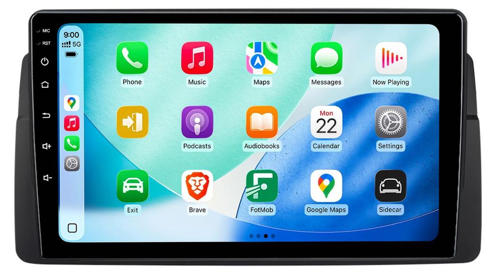 9’‘ Autorádio Android BMW E46 98-06 64GB WiFi CarPlay Obrázek produktu 