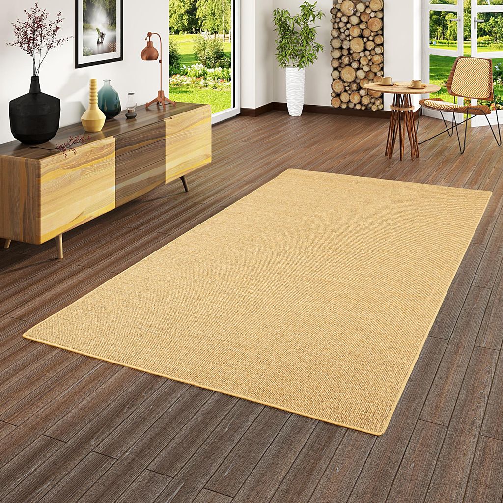 Sisal Natur Teppich Astra Nuss, Größe:200x200 cm Produktbild 