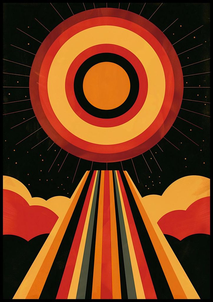 Plakat 70x100cm Vitalitätsstrahlen