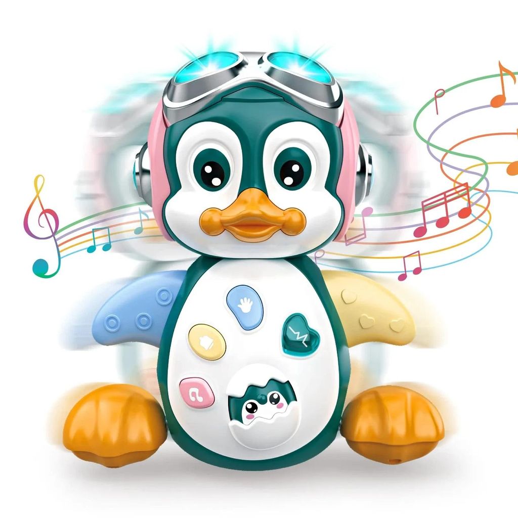 Pinguin Baby Lernspielzeug mit Musik, schaukelnder Produktbild 