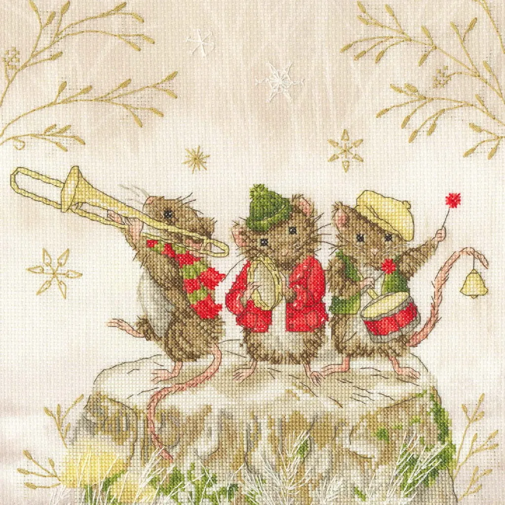 Kit Broderie Point de Croix pour Cadeau Musique et Décoration Maison
