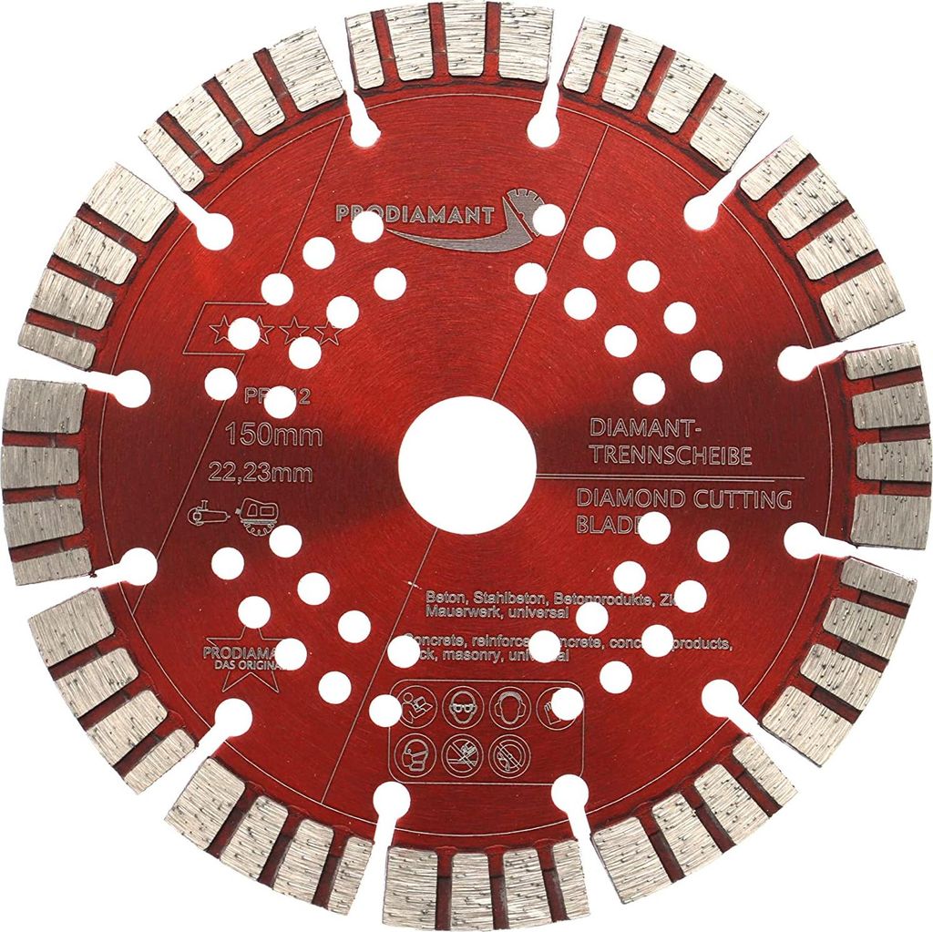 PRODIAMANT Diamanttrennscheibe 150mm Beton, Universal Pro12
