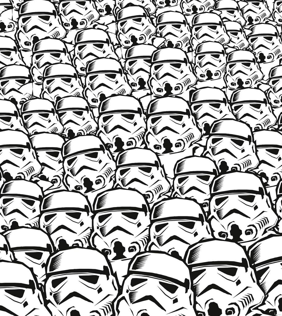 Disney Fototapete Star Wars Stormtrooper Schwarz-Weiß - 612094 - 250 x 280 cm