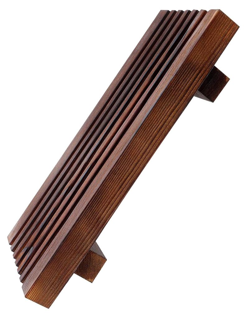 Kleine Holzablage für Badezimmer und Küche, Organizer-Tablett mit Holzsockel für Seifenschale und Waschtisch-Organizer im Landhausstil
