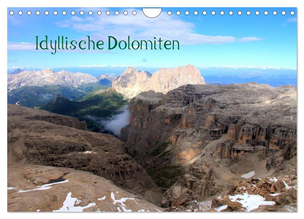 Idyllische Dolomiten (Wandkalender 2027 DIN A4 quer), CALVENDO Monatskalender