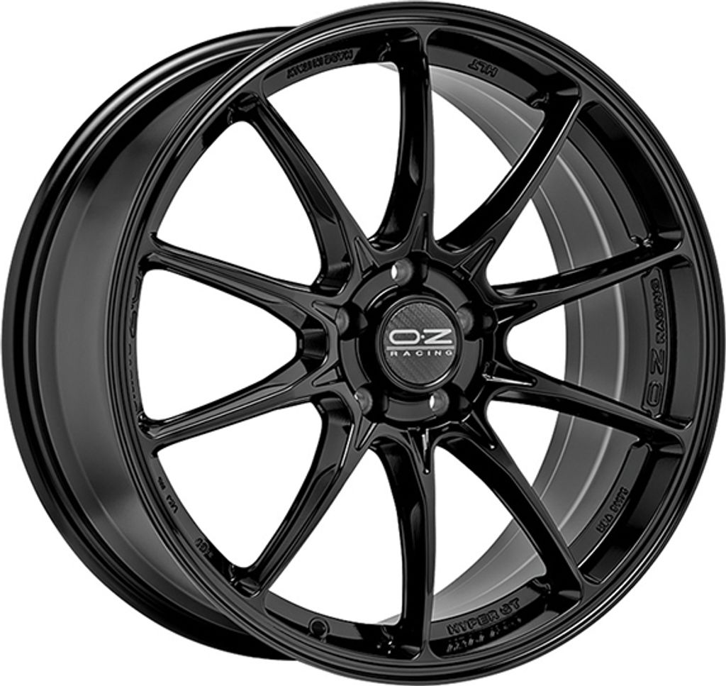 ALUFELGE OZ Racing HYPER GT HLT 7.5x17 5x100 ET 35 GLOSS BLACK