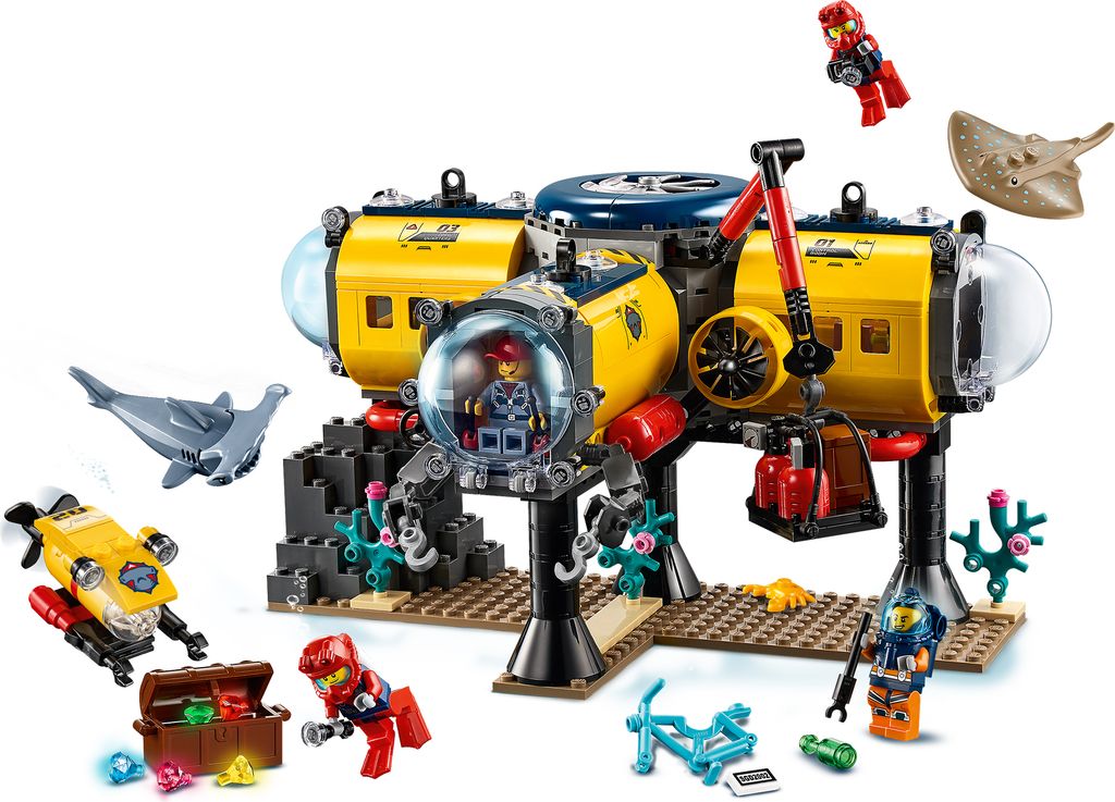 LEGO 60265 City Meeresforschungsbasis, U-Boot-Spielzeug mit Produktbild 3