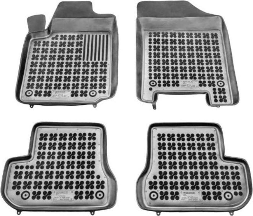 REZAW PLAST Fußmatten Set Gummi für CITROËN C2 Schrägheck (JM) Vorne+Hinten