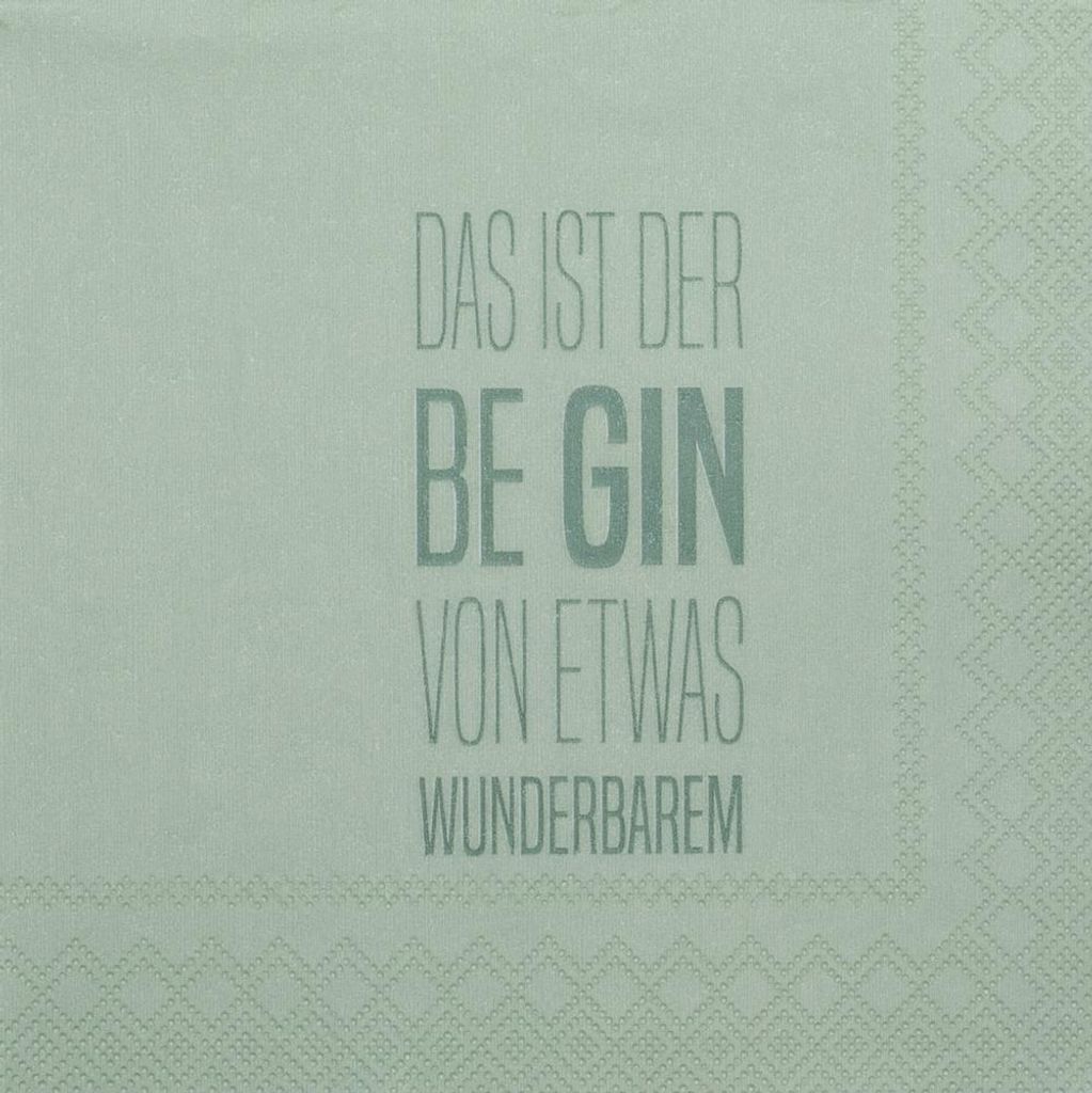 Cocktailserviette "Das ist der Be Gin..." Produktbild 