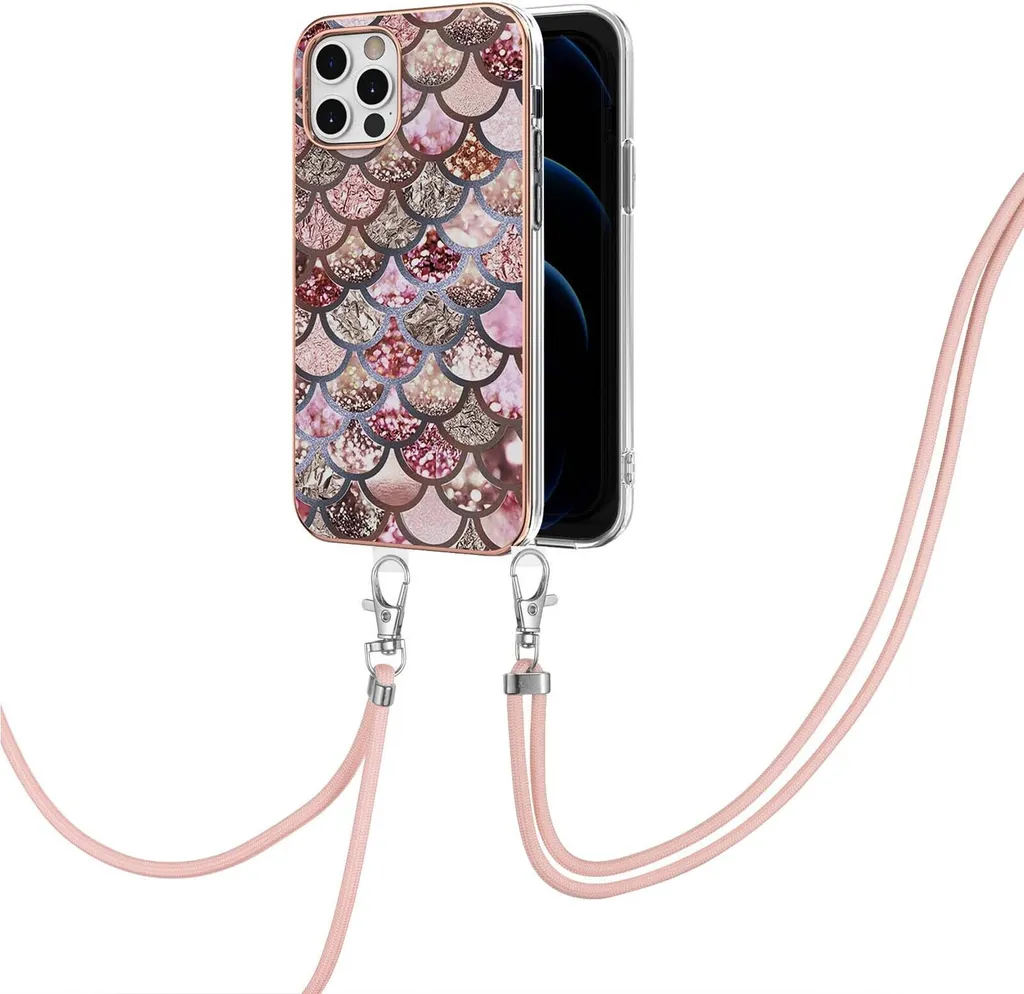 Custodia Protettiva iPhone 12 Pro Max: Cinturino Regolabile & TPU