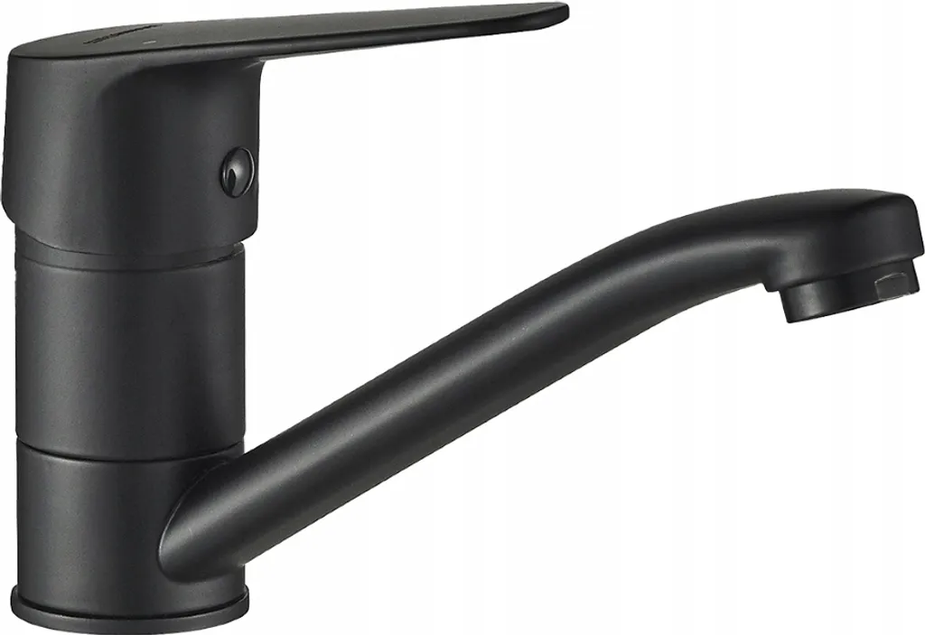 Miscelatore Lavabo Alto Nero Sagra: Bocca Girevole per Bagni di Design