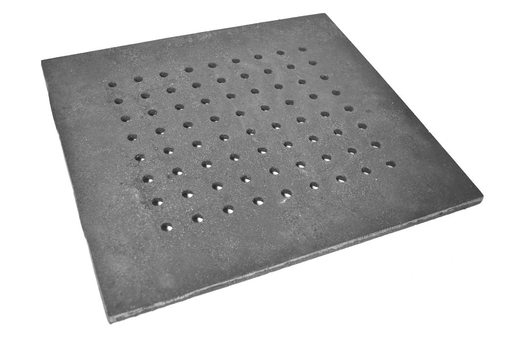 SEZAM Ofenrost 38 x 35 cm Gusseisen Gussrost mit Löcher Produktbild 