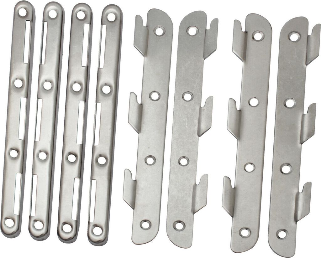 Edelstahl Bettverbinder 190mm Möbelverbinder Couchverbinder Metallverbinder