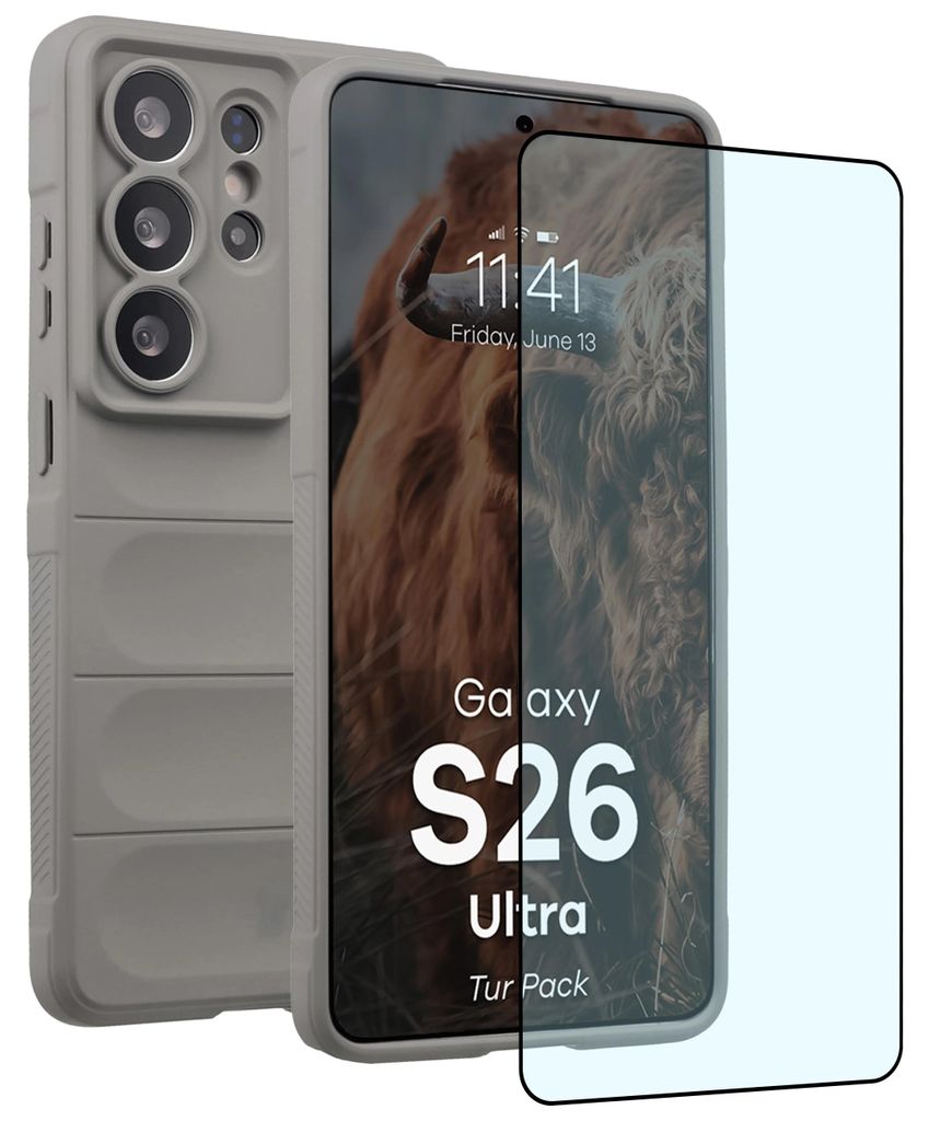 Robuste Handyhülle + gehärtetem Glas für Galaxy S26 Ultra, Produktbild 