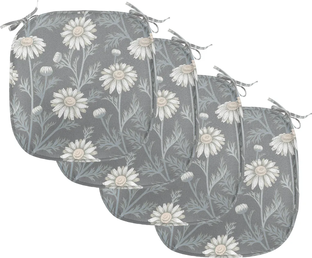 Set 4 Cuscini Decorativi Margherita 40x40 cm ABAKUHAUS per Sedie Sala