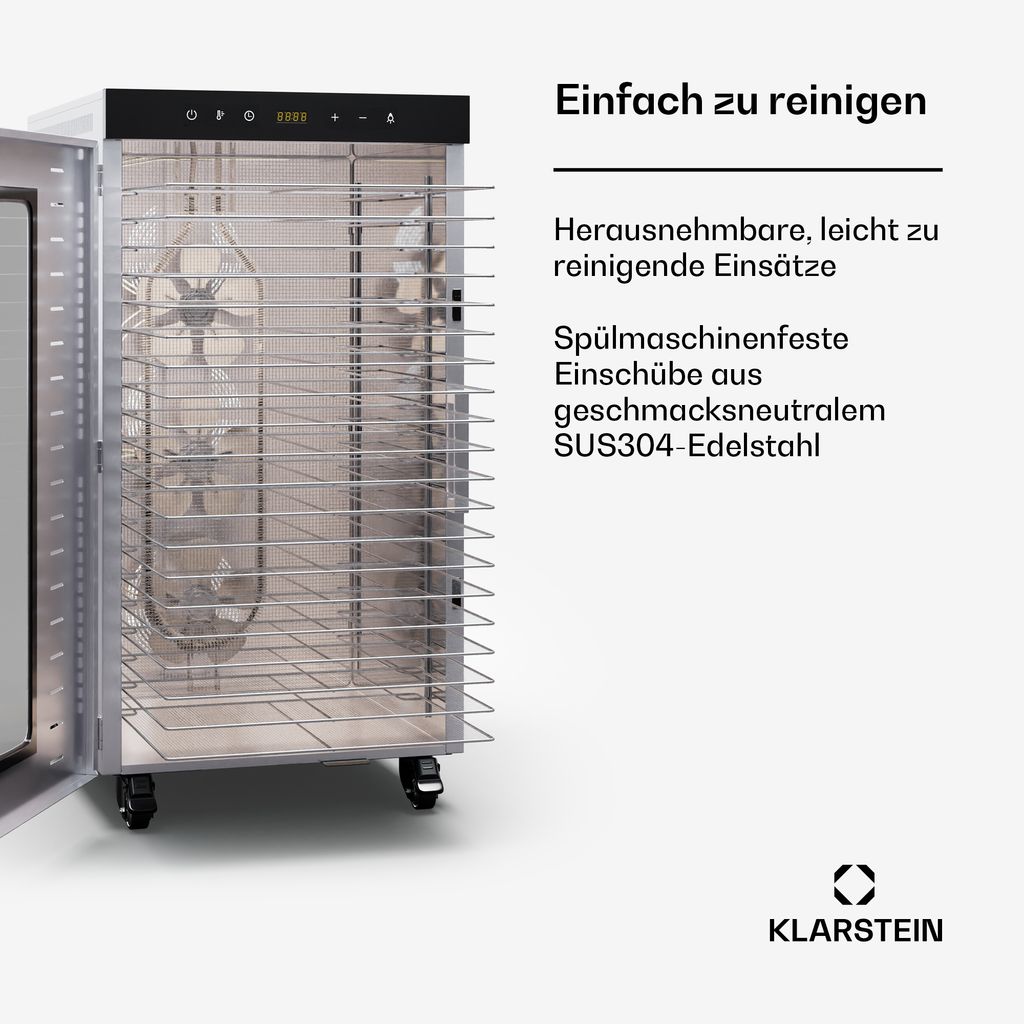 Klarstein Dörrautomat Edelstahl – 2.000-W-Dörrgerät, 20 Produktbild 6