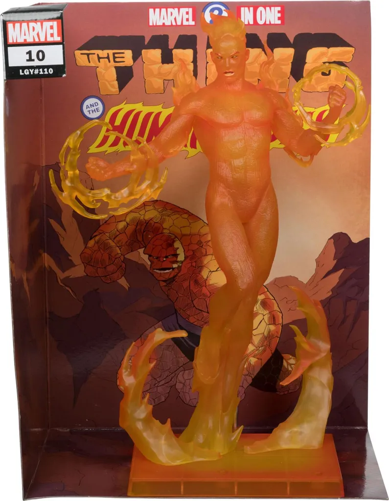 Statue Human Torch Marvel 1/6 : Qualité PVC Durable pour Collectionneurs