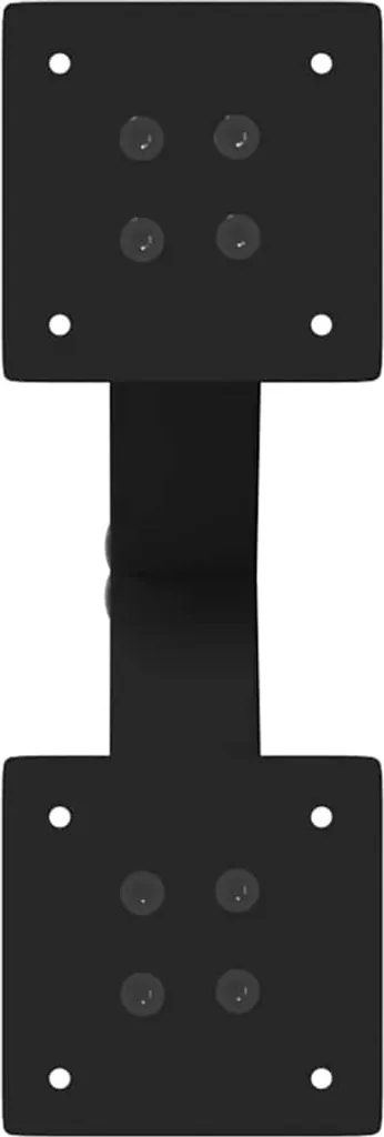 SYFAX Gambe Tavolino X Acciaio Nero 30cm - Supporto Fai Da Te Robusto - 4