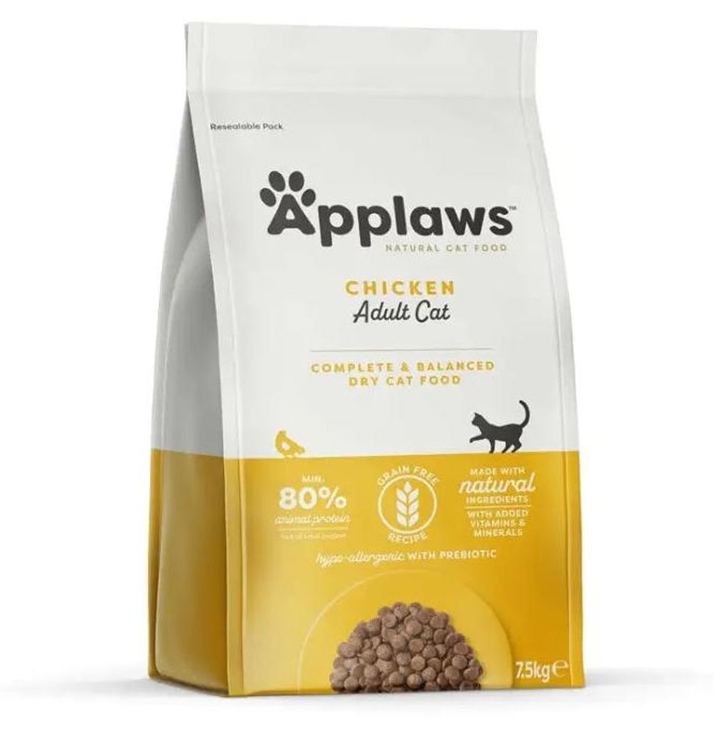 Cibo secco per gatti APPLAWS Chicken - 7,5 kg Immagine del prodotto 