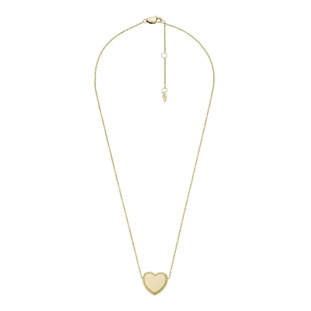 Collier Femme Cœur Fossil JF04360710 en Acier Inoxydable Doré 46 cm - 3