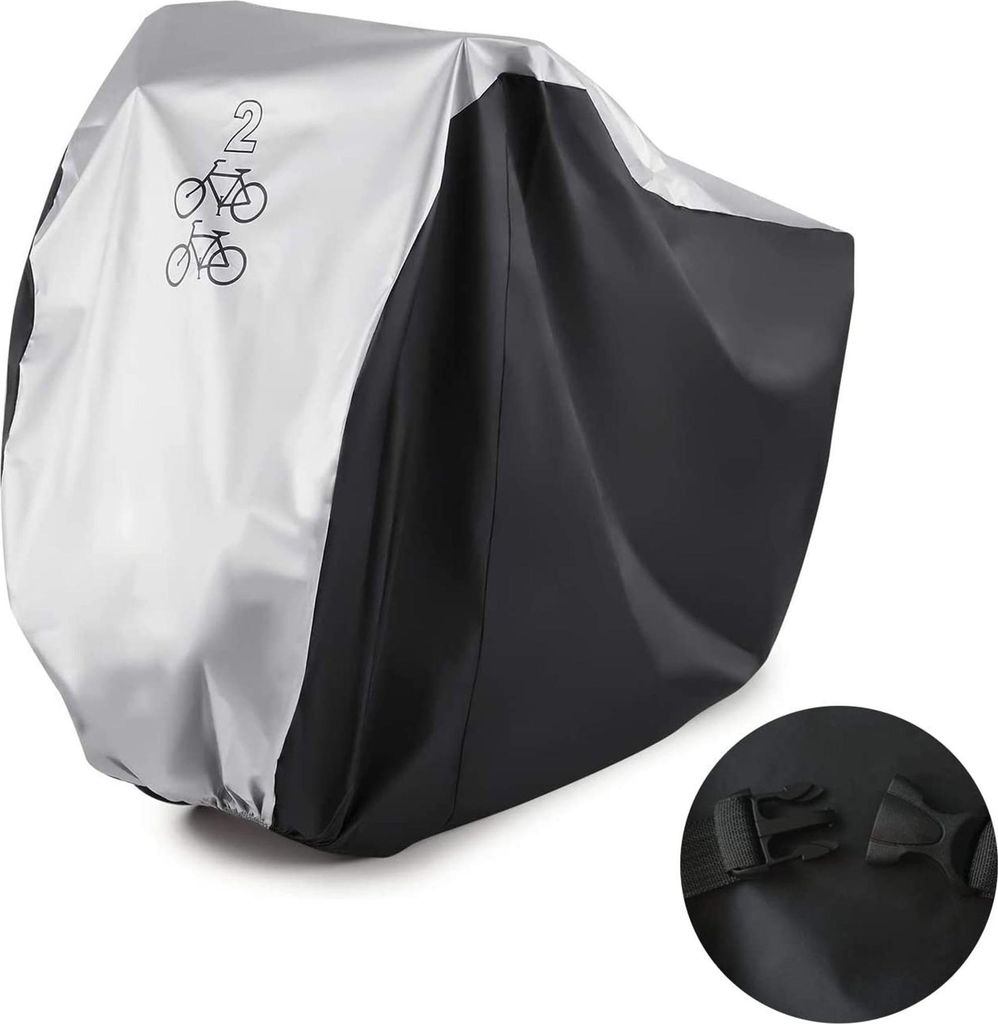 Fahrradabdeckung für 2 Fahrräder Nylon Wasserdichte Produktbild 