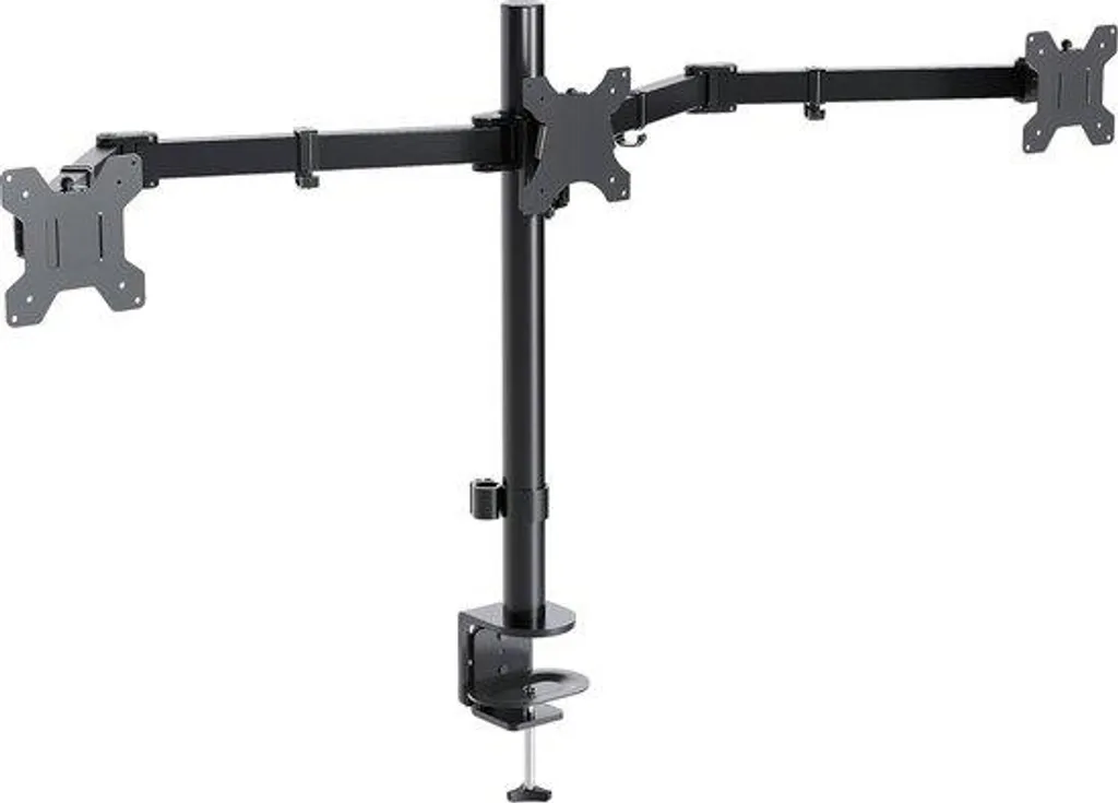 Support 3 écrans pour setup bureau ergonomique et gain de place