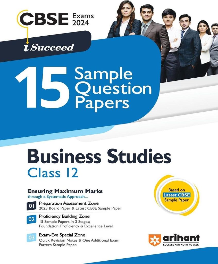 Arihant CBSE Sample Question Papers Class 12 Business Studies Book for 2024 Board Exam