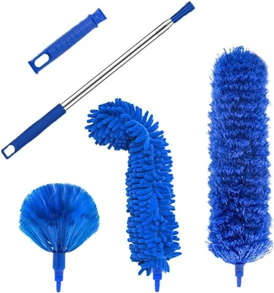 Kit nettoyage filtre à air 100 pouces avec manche télescopique et microfibres