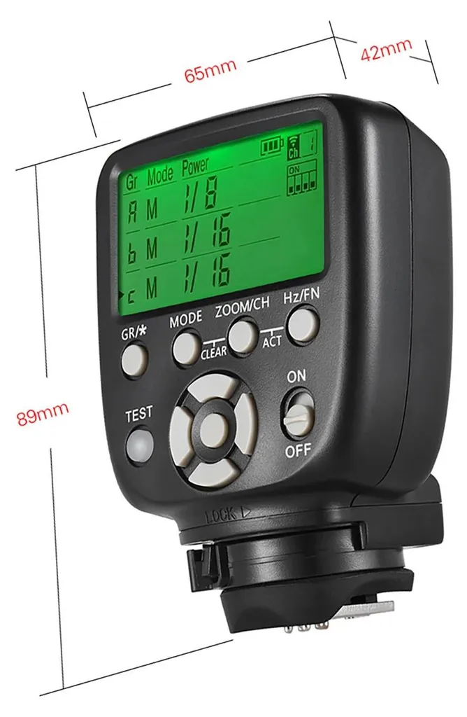 Télécommande sans fil émetteur radio LCD compatible boîtier Canon EOS