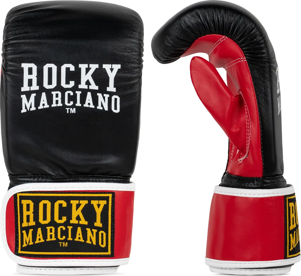 Gants de boxe BILOX Benlee Black Red en similicuir taille M robustes