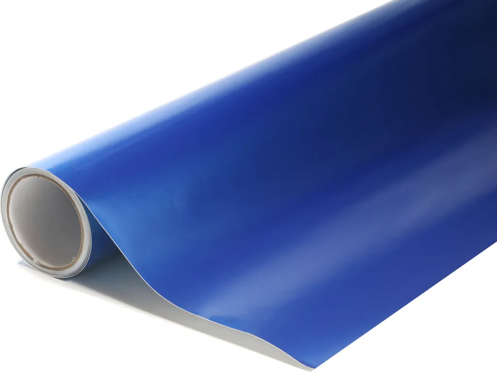 Film bleu foncé métallique pour décoration intérieure et covering extérieur