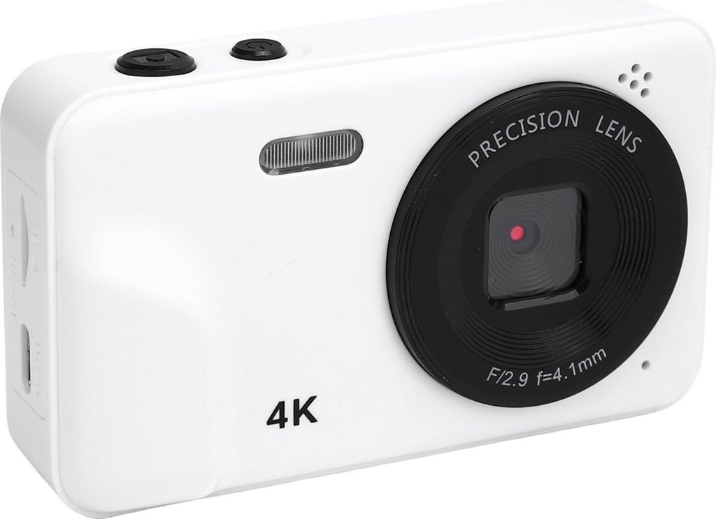 1080P 48MP Digitalkamera Autofokus mit 5-fachem Zoom 2,0-Zoll-Display für Reisefotografie Weiß
