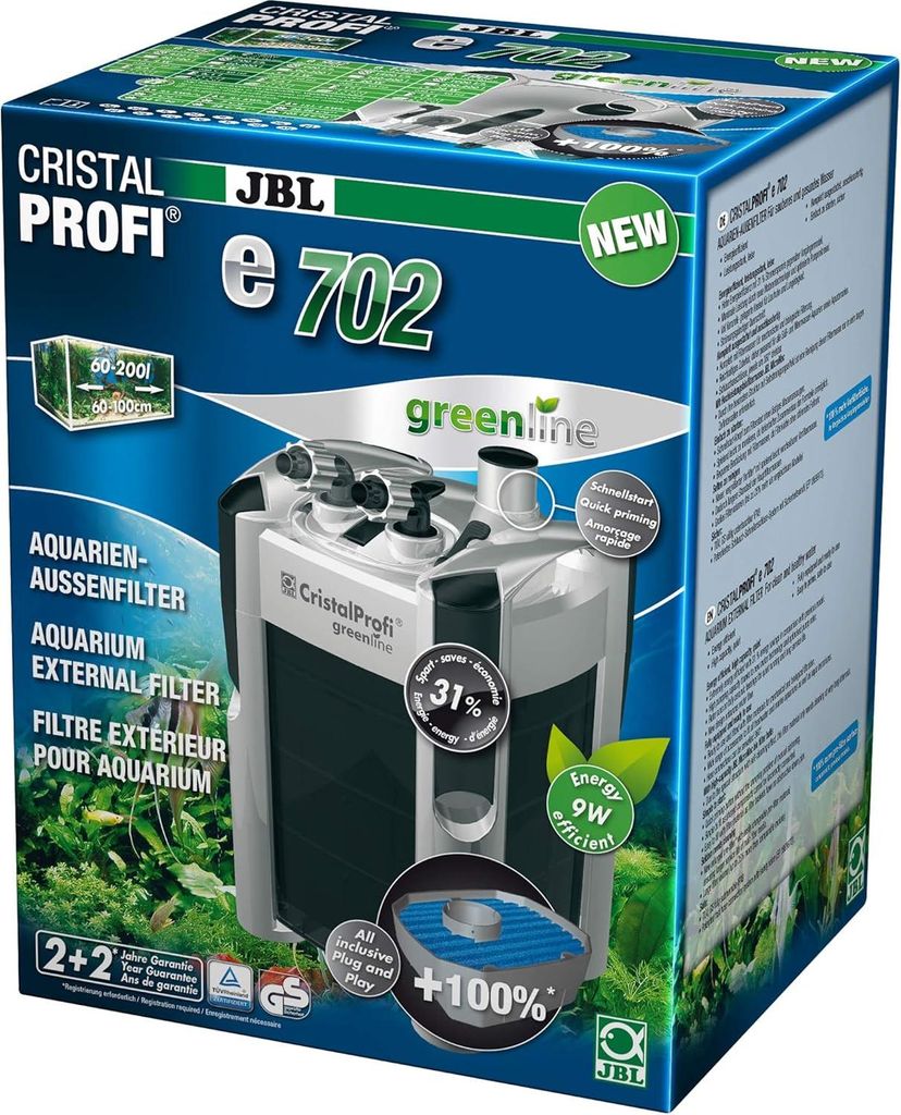 Vonkajší filter do akvária JBL CristalProfi e702 Greenline Obrázok produktu 