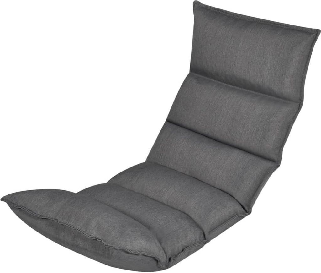 Grauer, leichter und langlebiger Bodensessel 130x50x13 cm (LxBxH), voll anpassbar und faltbar