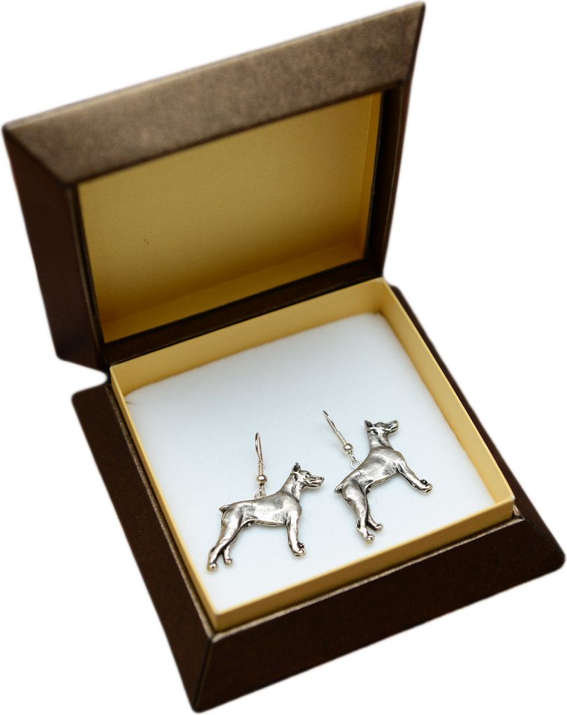 Dobermann - Hängende Ohrringe mit Hunden, entzückender Schmuck für Hunde-Mama, Geschenk für Mädchen von der Marke Art-Dog