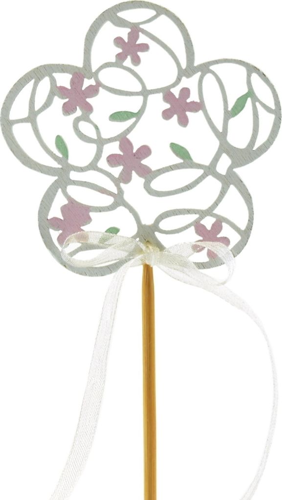 Perforierte Blume 6x6/34 cm
