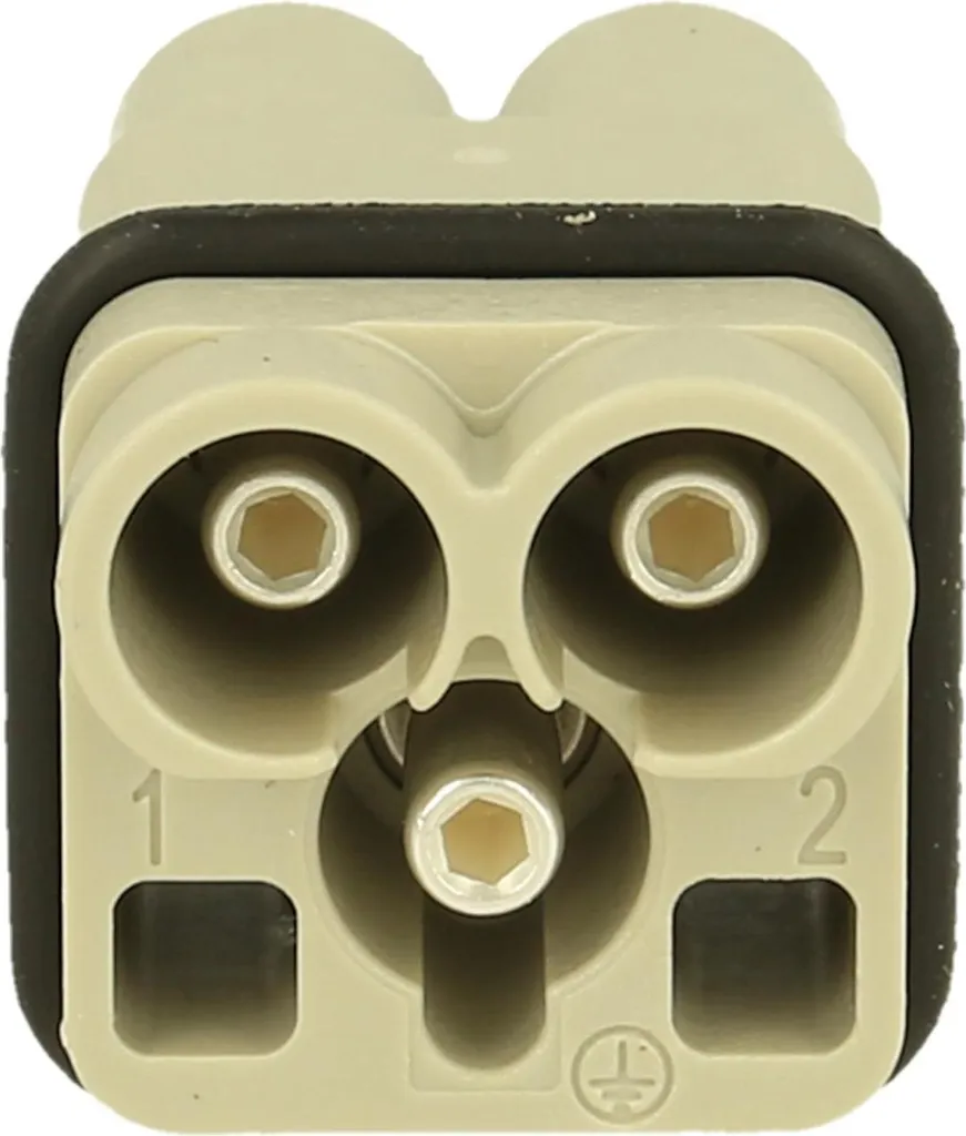 Insert mâle Han Q2/0 40A : stopper les pannes de connexion 400V PE