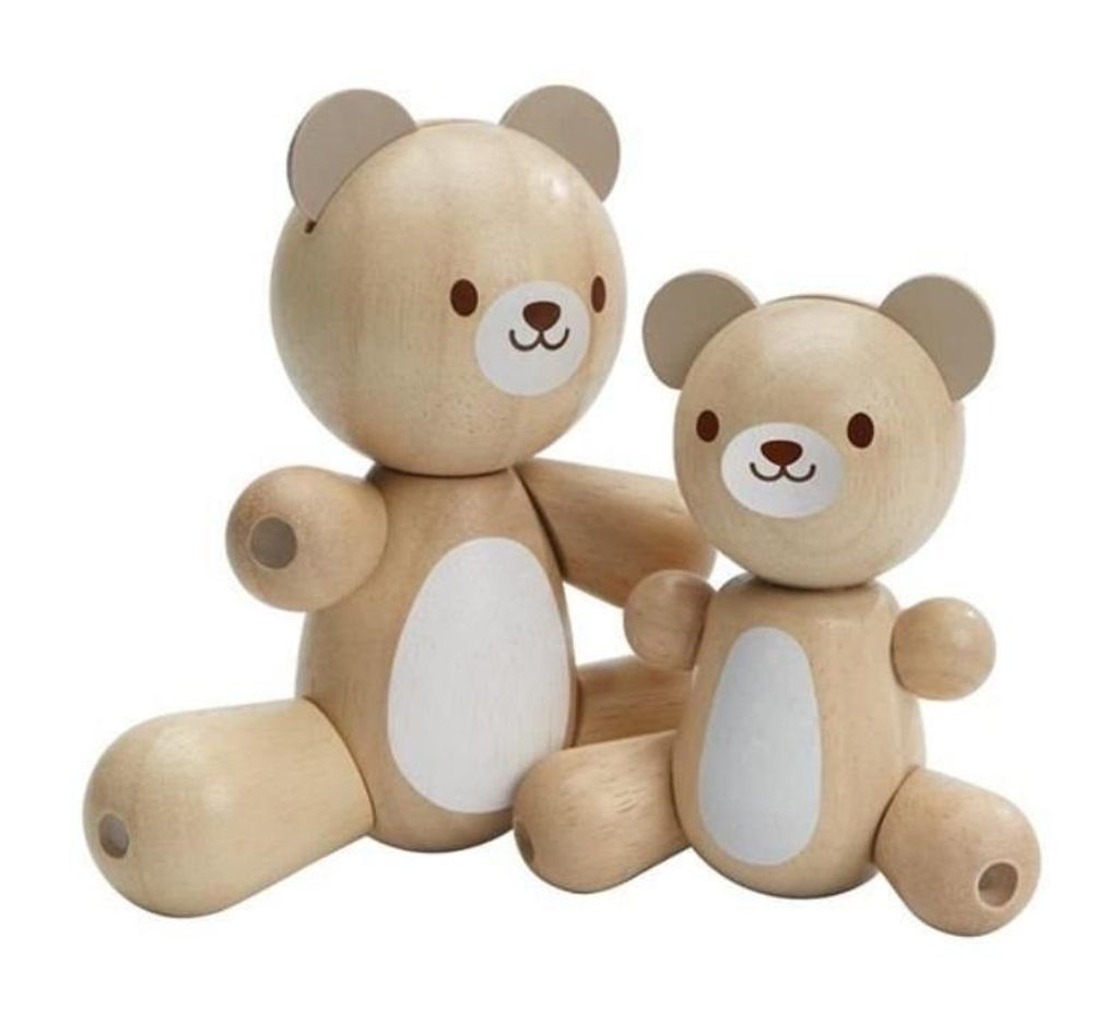 PlanToys orso e orsetto in legno Immagine del prodotto 