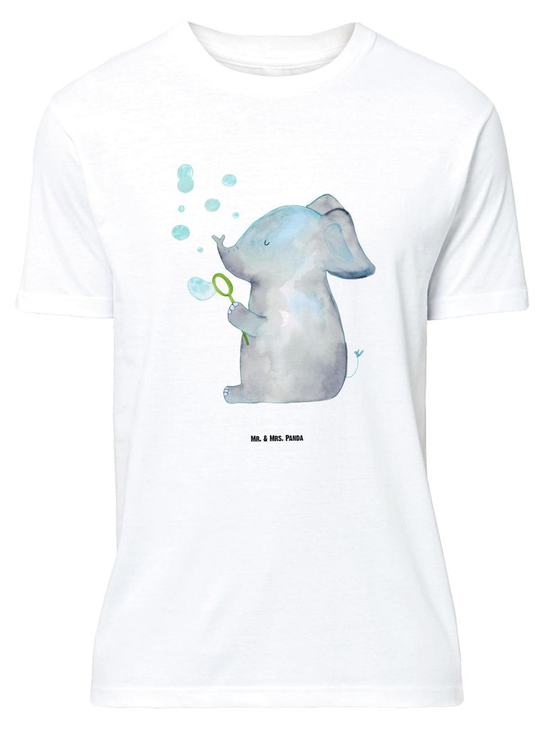 Mr. & Mrs. Panda Größe XL T-Shirt Elefant Seifenblasen - Weiß - Geschenk, Rüsseltier, Shirt, Liebe, Liebesspruch, mit Spruch, Tshirt, Lustige S...