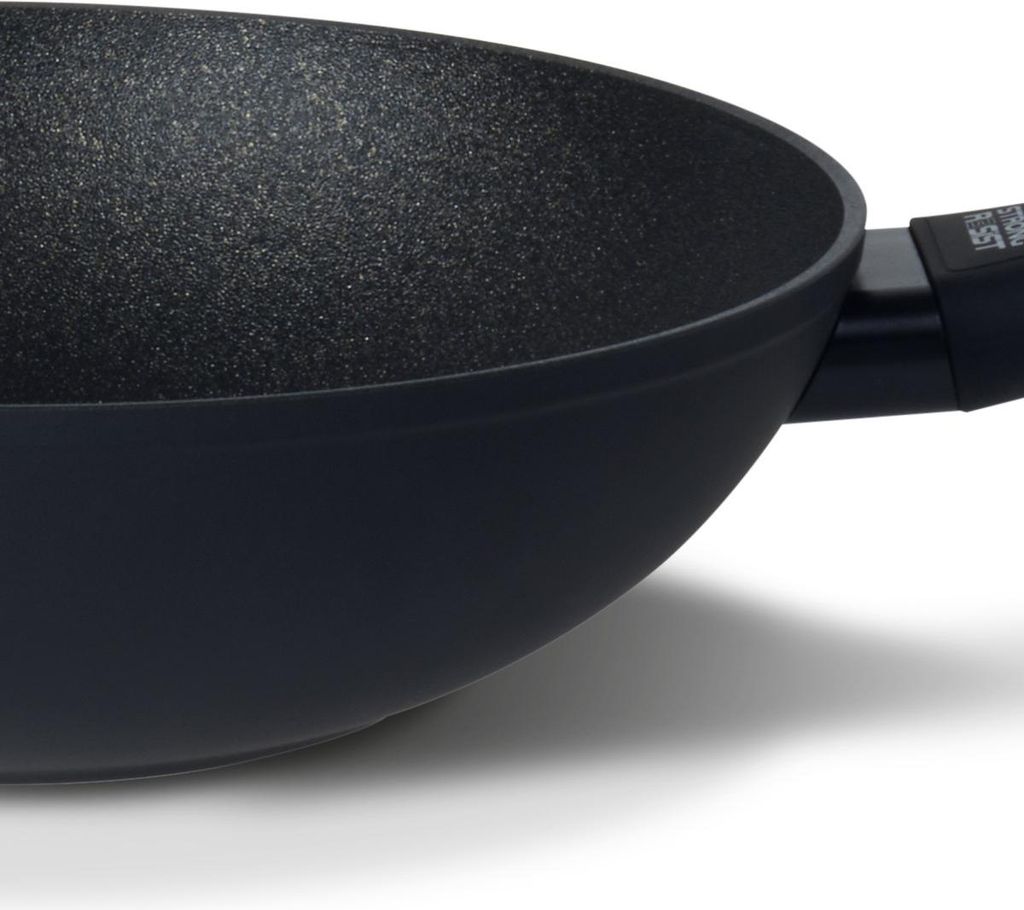 TVS Virtus Induction, Rund, Wok-/Bratpfanne, Schwarz, R3SiSTEK, Virtus Induction, Aluminium