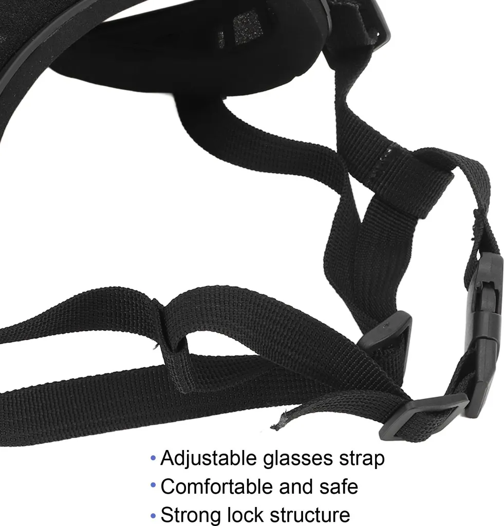 Lunettes de chien anti-UV à forte résistance à l'impact rouges