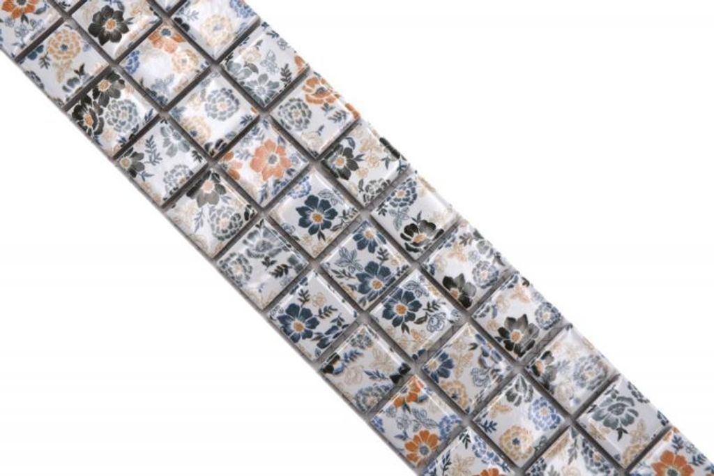 Mosaik Borde Bordüre Frühlingsblume Retro MOS18CBOR-1401