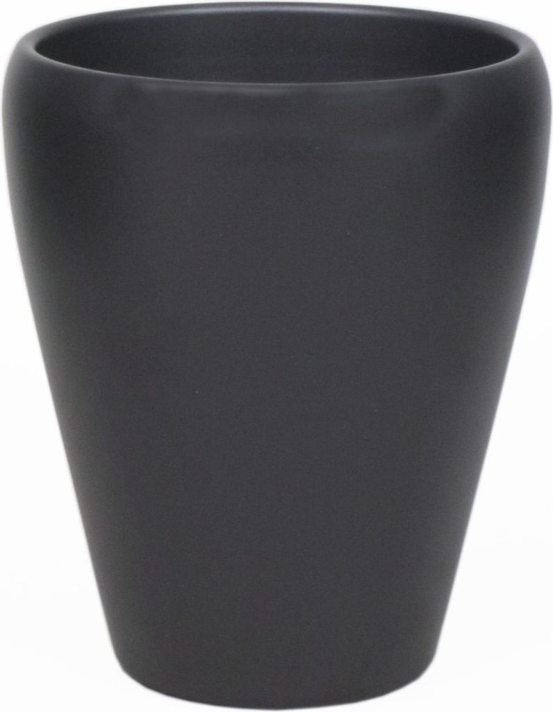 INNA-Glas Keramik Orchideentopf, Ø14cm, 17cm, anthrazit, matt - Blumentopf/Orchideen Übertopf