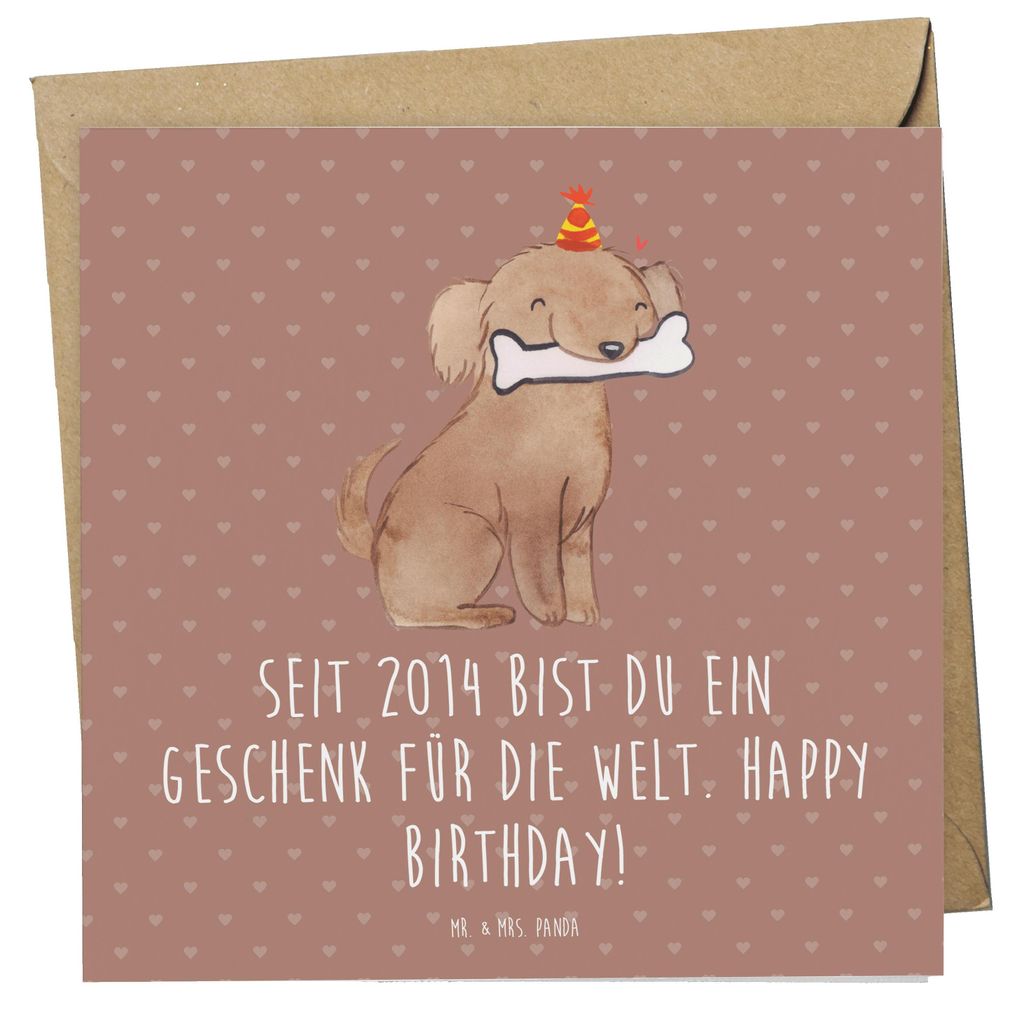 Mr. & Mrs. Panda Grußkarte 2014 Geburtstag Geschenk - Braun Pastell - Jahrgang, faltkarte, Geburtstagsfeier, doppelkarte, für die Welt, Geburtsta...
