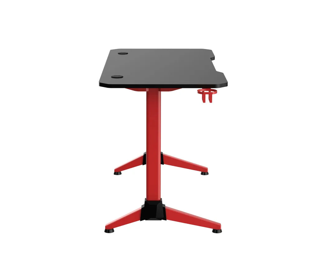 Bureau de jeu Thomas pour setup gaming table ordinateur noir rouge - 7