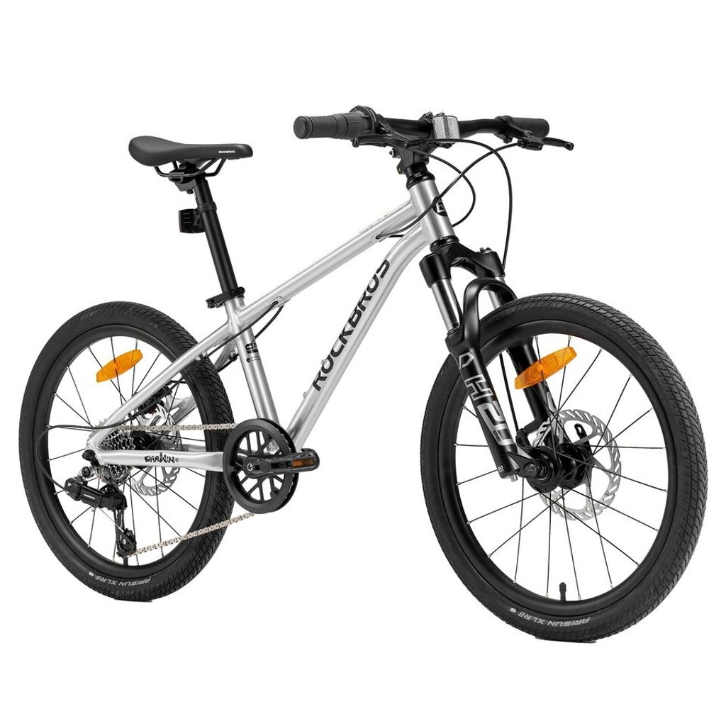 ROCKBROS Darwin Mountainbike 20'' Jungenfahrrad 7 Gang Shimano Kinderfahrrad für 6-10 Jahre Schock Gabel