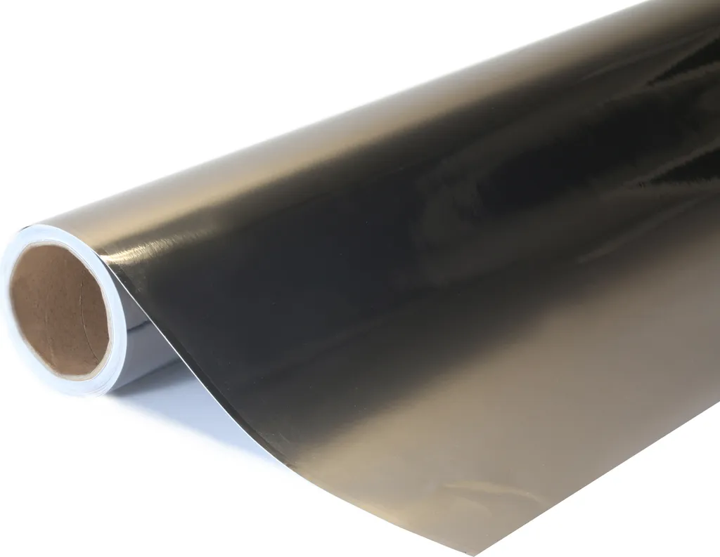 Vinyle de Covering Noir Chrome Miroir 152x1500cm pour Auto et Déco